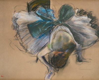Dancer Adjusting Her Shoe by Edgar Degas
